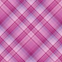Seamless pattern in cozy bright pink and light violet colors for plaid, fabric, textile, clothes, tablecloth and other things. Vector image. 2