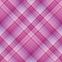 Seamless pattern in cozy bright pink and light violet colors for plaid, fabric, textile, clothes, tablecloth and other things. Vector image. 2