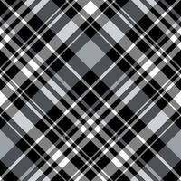 Seamless pattern in simple gray, black and white colors for plaid, fabric, textile, clothes, tablecloth and other things. Vector image. 2