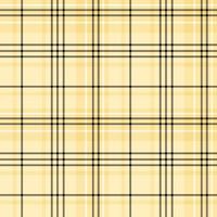 Seamless pattern in simple light yellow, black and white colors for plaid, fabric, textile, clothes, tablecloth and other things. Vector image.