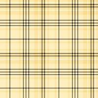 Seamless pattern in simple light yellow, black and white colors for plaid, fabric, textile, clothes, tablecloth and other things. Vector image.