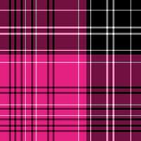 Seamless pattern in simple bright pink, black and white colors for plaid, fabric, textile, clothes, tablecloth and other things. Vector image.