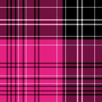 Seamless pattern in simple bright pink, black and white colors for plaid, fabric, textile, clothes, tablecloth and other things. Vector image.