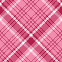 Seamless pattern in simple light and dark berry pink and white colors for plaid, fabric, textile, clothes, tablecloth and other things. Vector image. 2