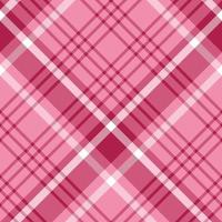 Seamless pattern in simple light and dark berry pink and white colors for plaid, fabric, textile, clothes, tablecloth and other things. Vector image. 2