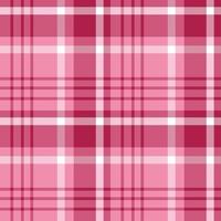 Seamless pattern in simple light and dark berry pink and white colors for plaid, fabric, textile, clothes, tablecloth and other things. Vector image.