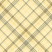 Seamless pattern in simple light yellow, black and white colors for plaid, fabric, textile, clothes, tablecloth and other things. Vector image. 2