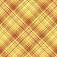 Seamless pattern in yellow and red colors for plaid, fabric, textile, clothes, tablecloth and other things. Vector image. 2