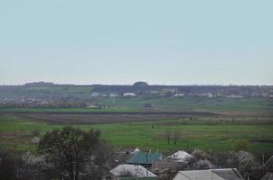 PAVLOGRAD. UKRAINE - MARCH 4, 2019 View from afar to some part of the city in Pavlograd, Ukraine photo