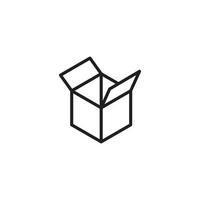 Box vector illustration icon