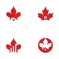 Maple leaf vector icon