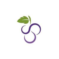 Grapes vector icon illustration design