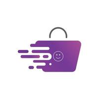 icono de vector de logotipo de compras