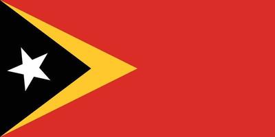 bandera de timor oriental vector