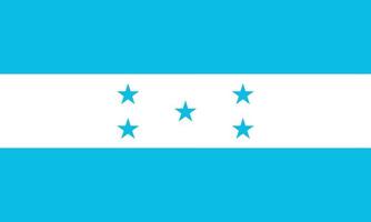 Honduras national Flag vector illustration