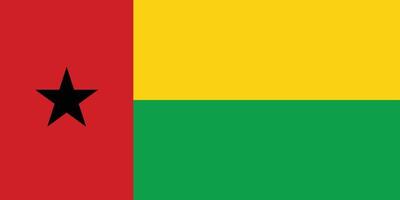 bandera de guinea-bissau vector