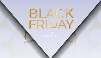 Beige Black Friday Celebration Poster with Vintage Ornament vector