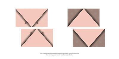 Four different shapes of triangles with different sizes vector