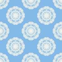 Quatrefoil geometric seamless pattern, background, vector illustration in mint blue, soft turquoise color and white.