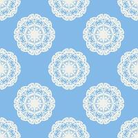 Quatrefoil geometric seamless pattern, background, vector illustration in mint blue, soft turquoise color and white.