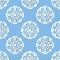 Quatrefoil geometric seamless pattern, background, vector illustration in mint blue, soft turquoise color and white.