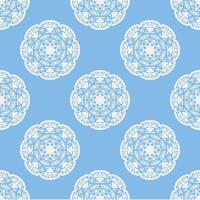 Quatrefoil geometric seamless pattern, background, vector illustration in mint blue, soft turquoise color and white.