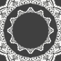 A brochure in black with a luxurious white pattern for your brand. vector