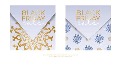 Celebration Baner For Black Friday in beige color with an abstract pattern vector
