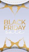 Beige Greek Pattern Black Friday Sale Celebration Poster vector