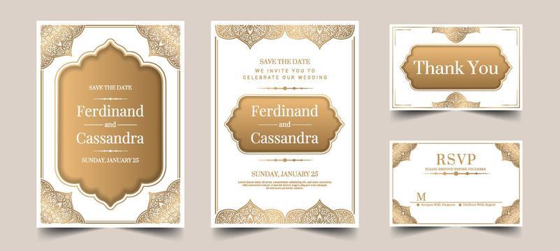 Moslem Wedding Invitation Template