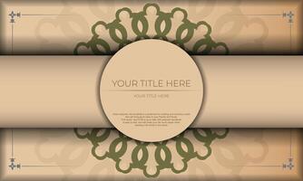 A vintage background with a circular frame and a place for your text vector