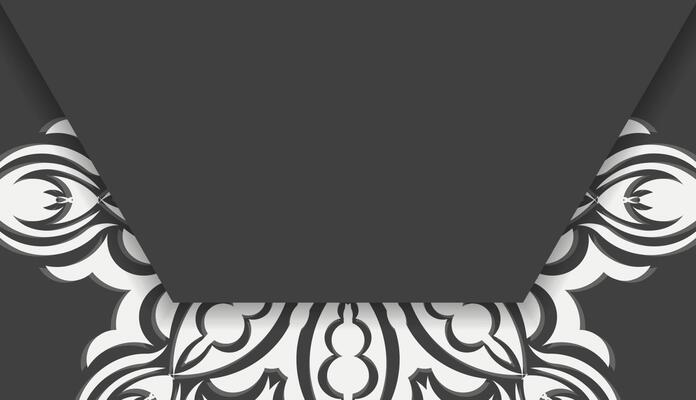 Baner in black with a luxurious white pattern for design under your text