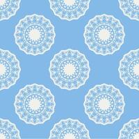 Quatrefoil geometric seamless pattern, background, vector illustration in mint blue, soft turquoise color and white.