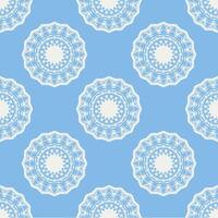 Quatrefoil geometric seamless pattern, background, vector illustration in mint blue, soft turquoise color and white.