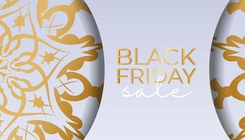 Celebration Baner Black Friday Sale Beige Geometric Ornament vector