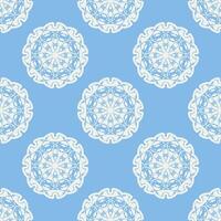 Quatrefoil geometric seamless pattern, background, vector illustration in mint blue, soft turquoise color and white.