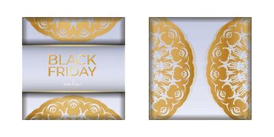 Advertising For Black Friday Beige with Round Pattern vector