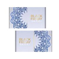 Baner Black Friday beige color with geometric pattern vector