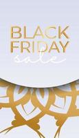 Abstract Pattern Beige Black Friday Sale Celebration Poster vector