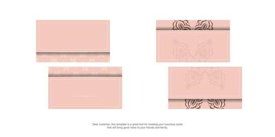 Four different designs for a card vector