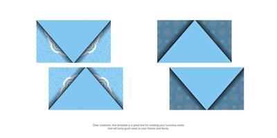 Four different types of triangles with blue and white paper vector