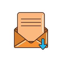 sending mail letter message line and fill vector