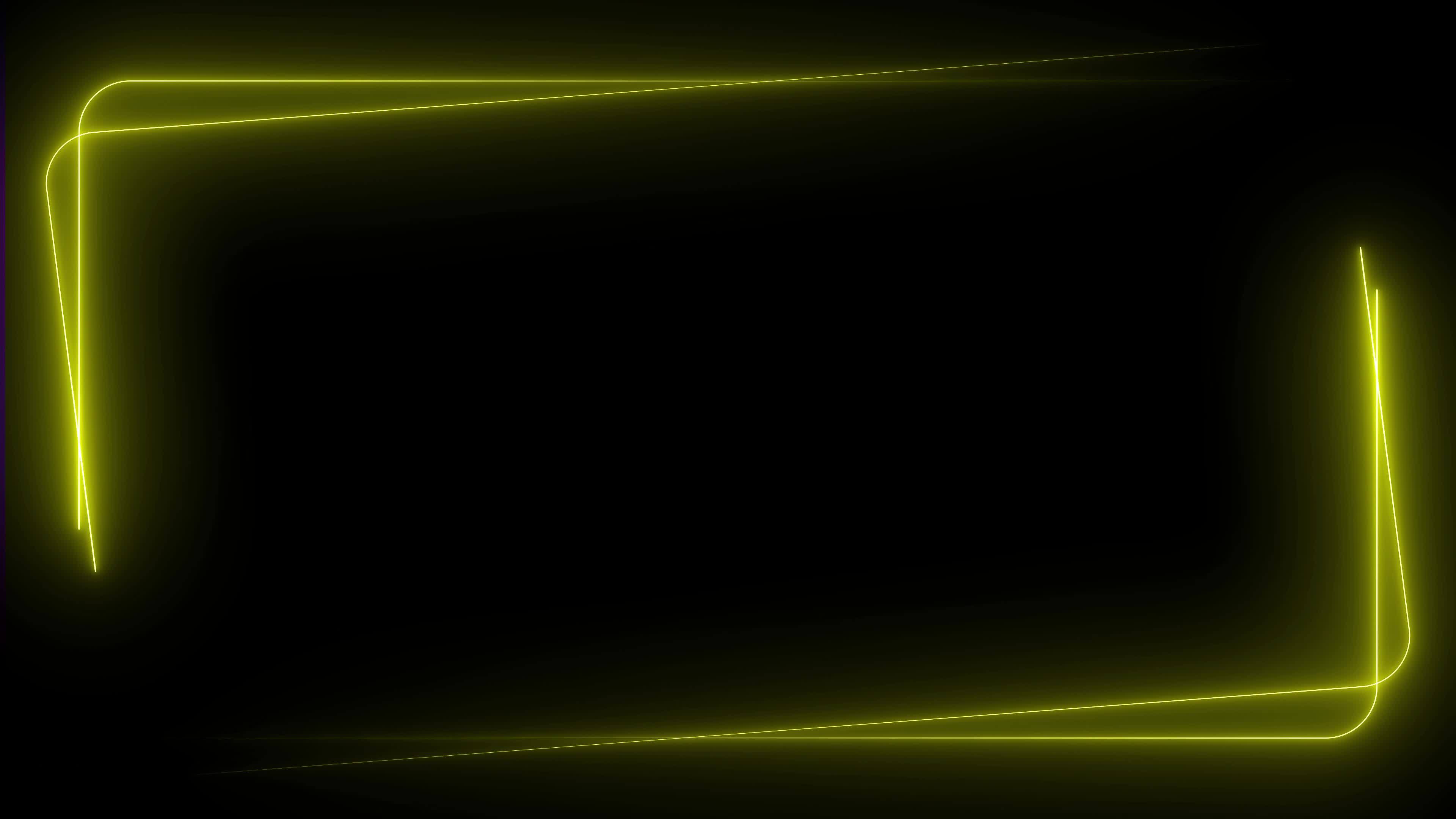 Yellow Neon Frame Stock Video Footage for Free Download