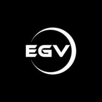 diseño del logotipo de la letra egv en la ilustración. logotipo vectorial, diseños de caligrafía para logotipo, afiche, invitación, etc. vector