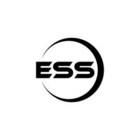 diseño del logotipo de la letra ess en la ilustración. logotipo vectorial, diseños de caligrafía para logotipo, afiche, invitación, etc. vector