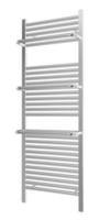 Wall-mounted towel rack with chrome finishing, 3d illustration photo
