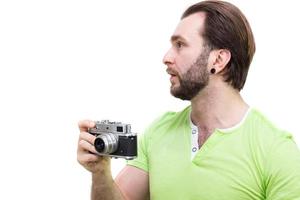 Man with camera photo