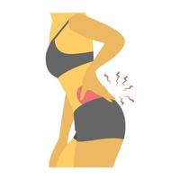 Trendy Hips Pain vector