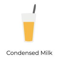 Trendy Condensed Milk vector
