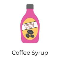 Trendy Coffee Syrup vector